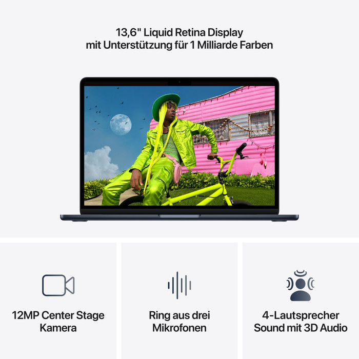 Apple MacBook Air 13 inches M5 (10 Core CPU/10 Core GPU) 16GB/1TB Midnight QWERTZ visual supplier