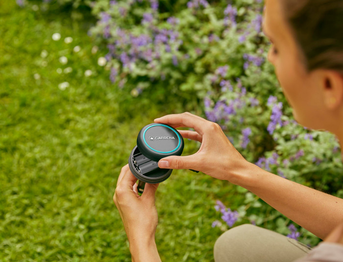 Gardena Bodenfeuchtesensor produkt in gebrauch