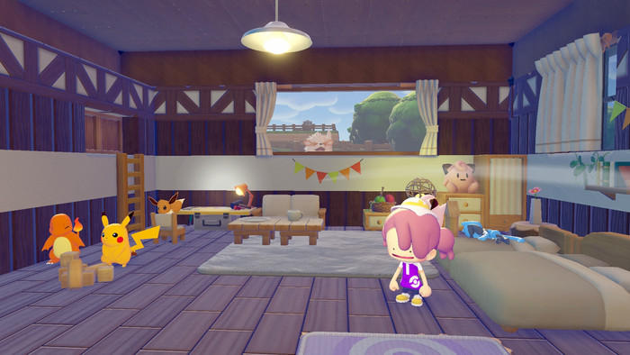Nintendo Switch 2 + Pokémon Pokopia produkt in gebrauch