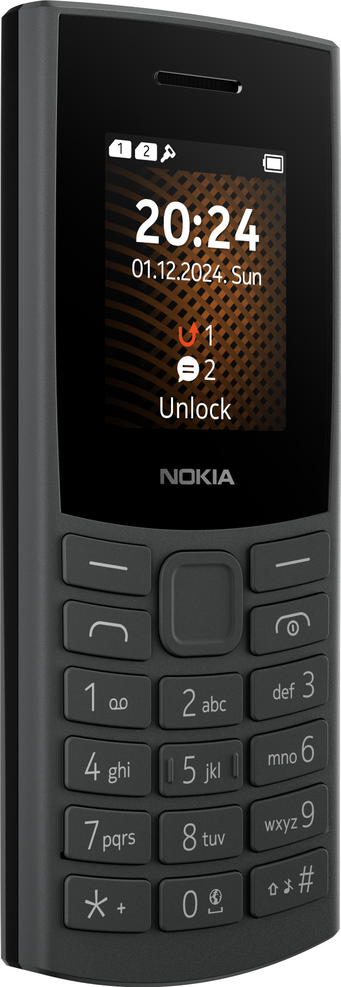 Nokia 105 128MB Grau 4G vorne