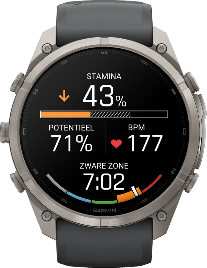 Garmin Fenix 9 Pro Schwarz LTE 51 mm vorne