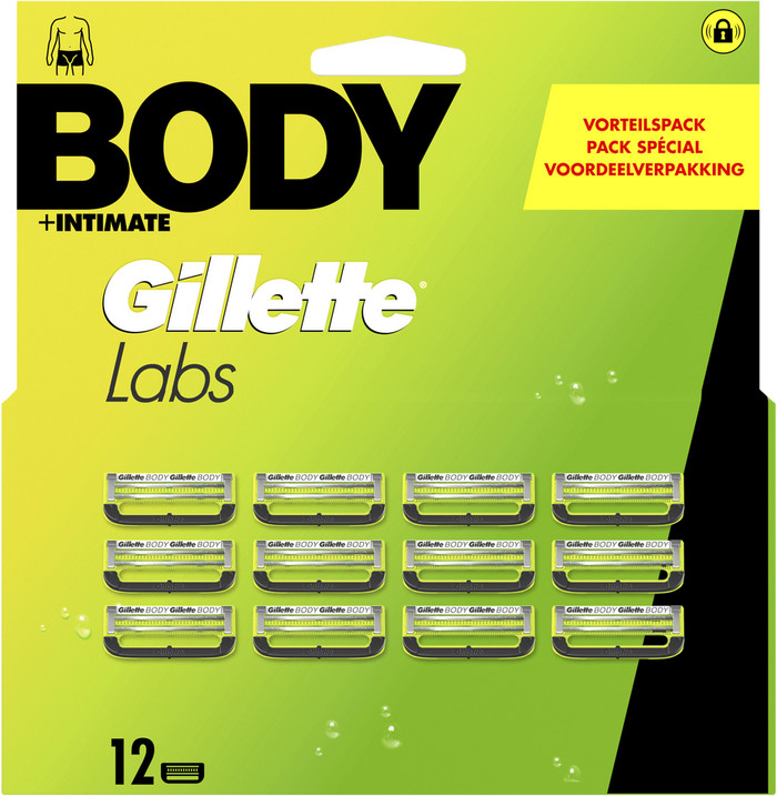 GilletteLabs Body Ersatzklingen (12 Stück) verpackung