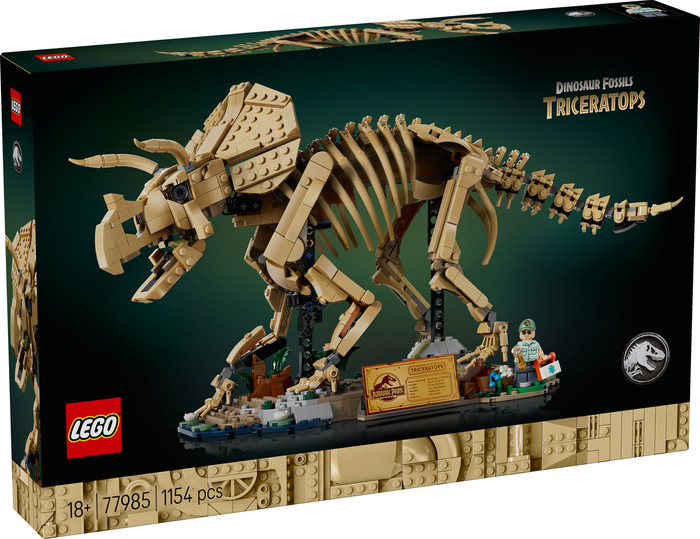LEGO Jurassic World Dinosaur Fossils Triceratops 77985 packaging