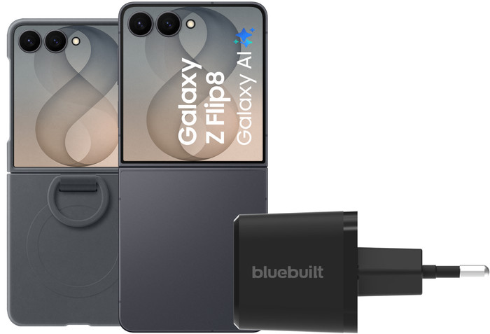Samsung Galaxy Z Flip8 256GB Schwarz 5G + Zubehörset Main Image