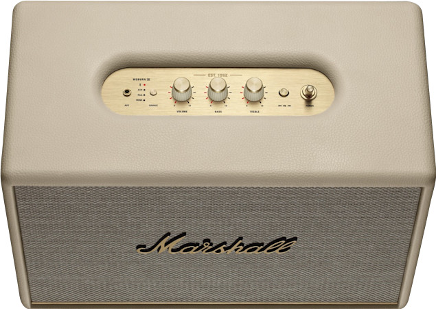 Marshall Woburn III Lautsprecher BT Cream oberseite