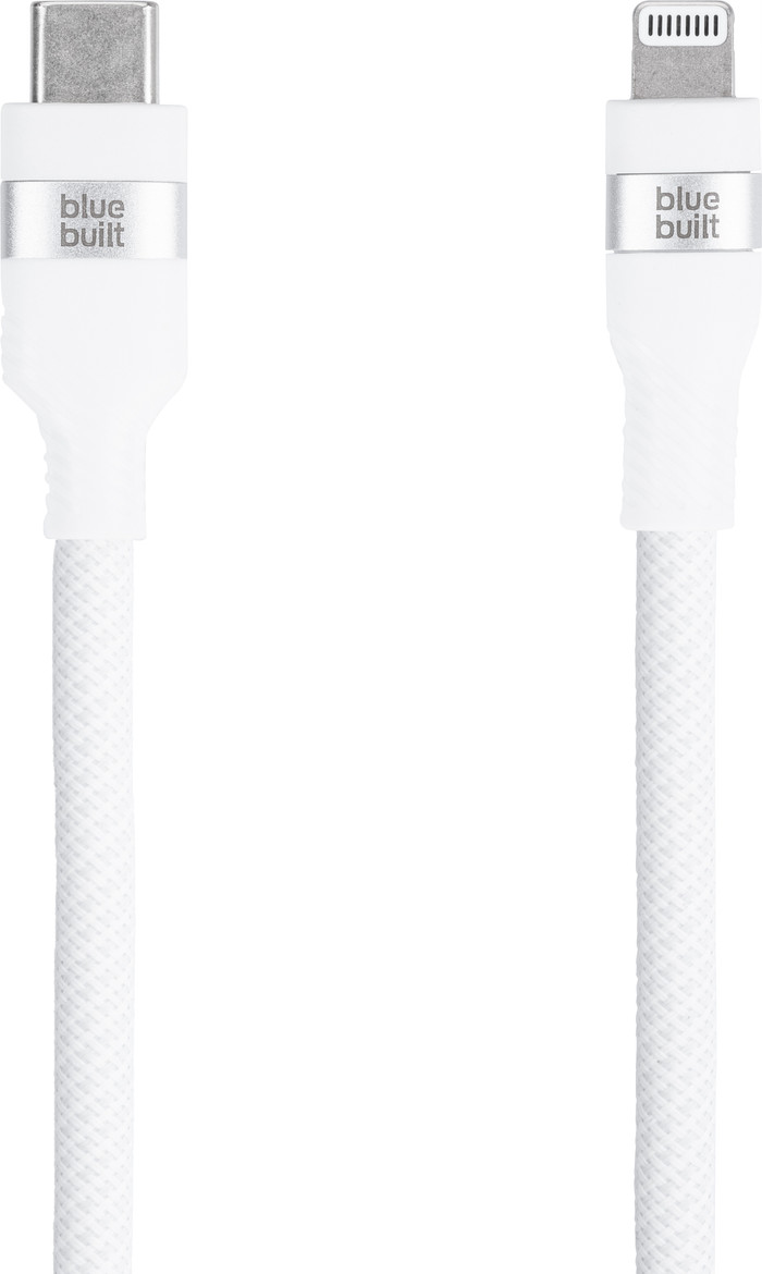 BlueBuilt USB-C-auf-Lightning-Kabel 3 m Nylon Weiß Main Image