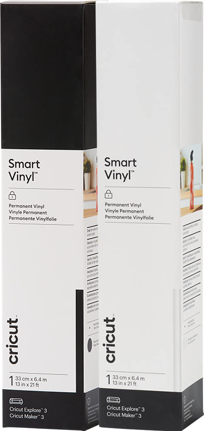Cricut Smart Vinyl Permanent 33 x 640 cm Schwarz und Weiß Doppelpack Main Image