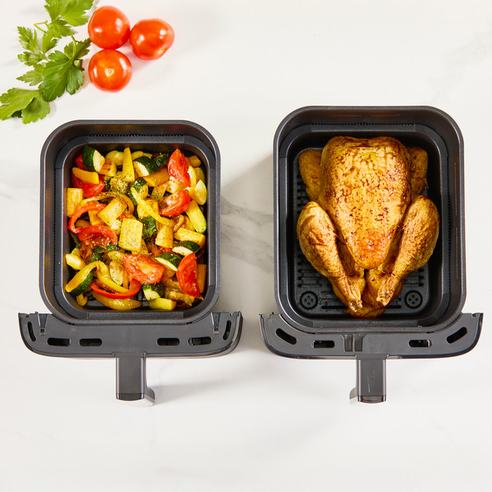 Tefal Easy Fry Crispy Dual Stack EY7528 produkt in gebrauch