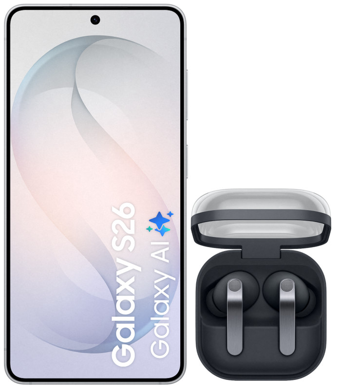 Samsung Galaxy S26 512GB Weiß 5G + Samsung Galaxy Buds4 Pro Schwarz Main Image