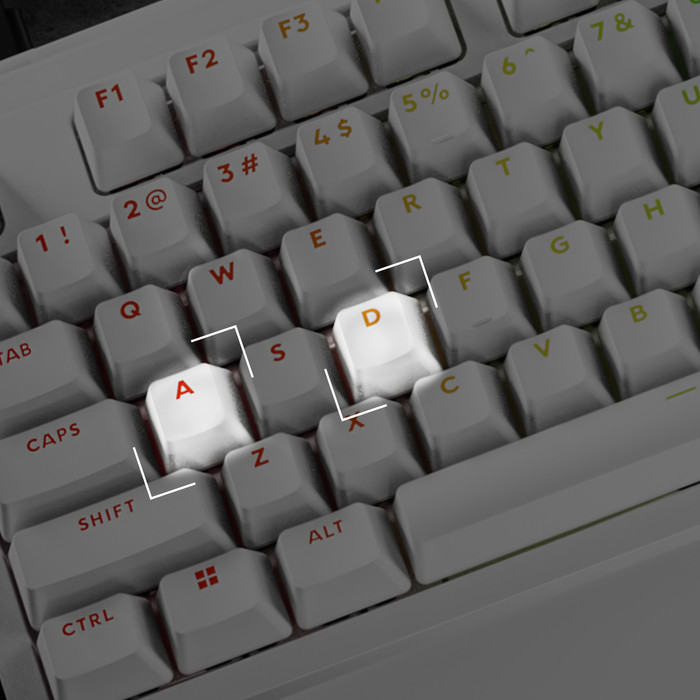 Logitech G PRO X2 RAPID TKL Gaming-Tastatur Weiß Qwertz detail