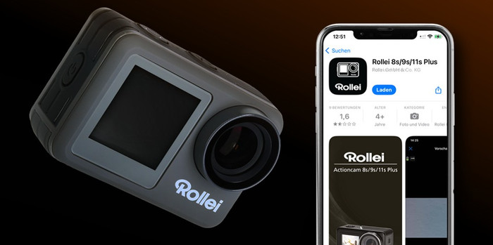 Rollei Action Camera 9S with Accessories product in use