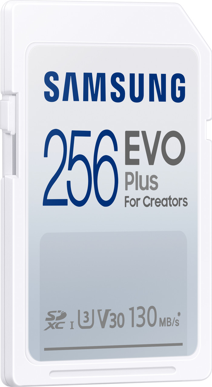 Samsung SDXC EVO Plus 256GB 120 MB/s linke seite