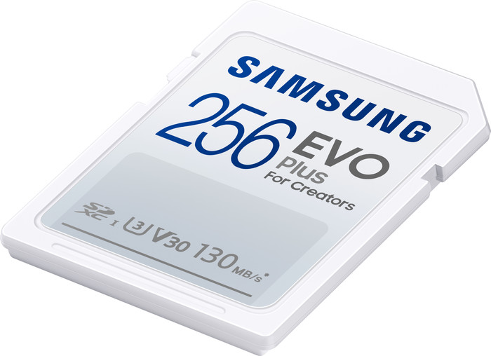 Samsung SDXC EVO Plus 256GB 120 MB/s vorne