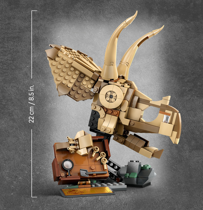 LEGO Jurassic World Dinosaurier-Fossilien: Triceratops-Schädel 76969 detail