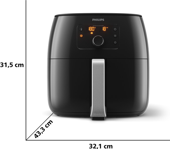Philips Avance Airfryer XXL HD9650/90 Black + Snack Kit null
