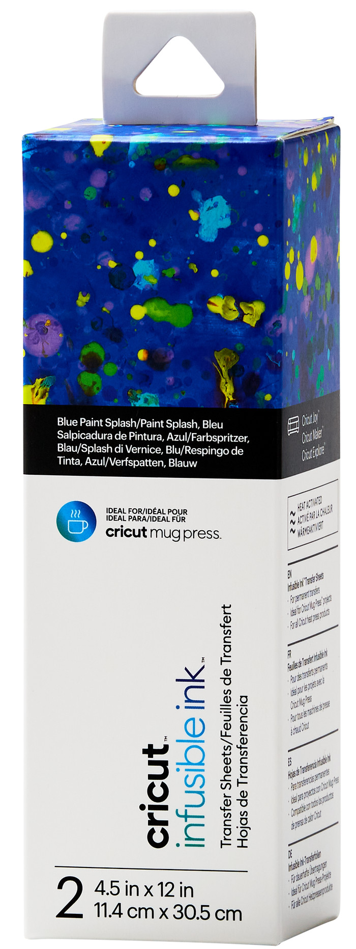 Cricut Infusible Ink Transfer Sheets 2-Pack (Blue Paint Splash) Main Image