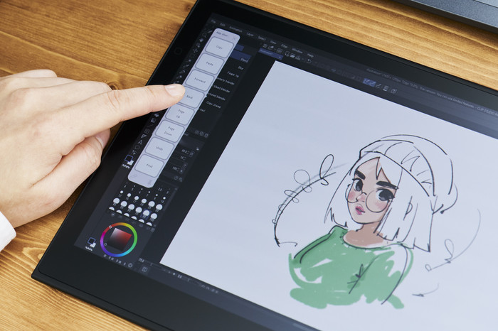 Wacom Movink 13 produkt in gebrauch