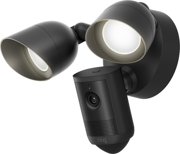 Ring Floodlight Cam 2. Generation Schwarz rechte seite