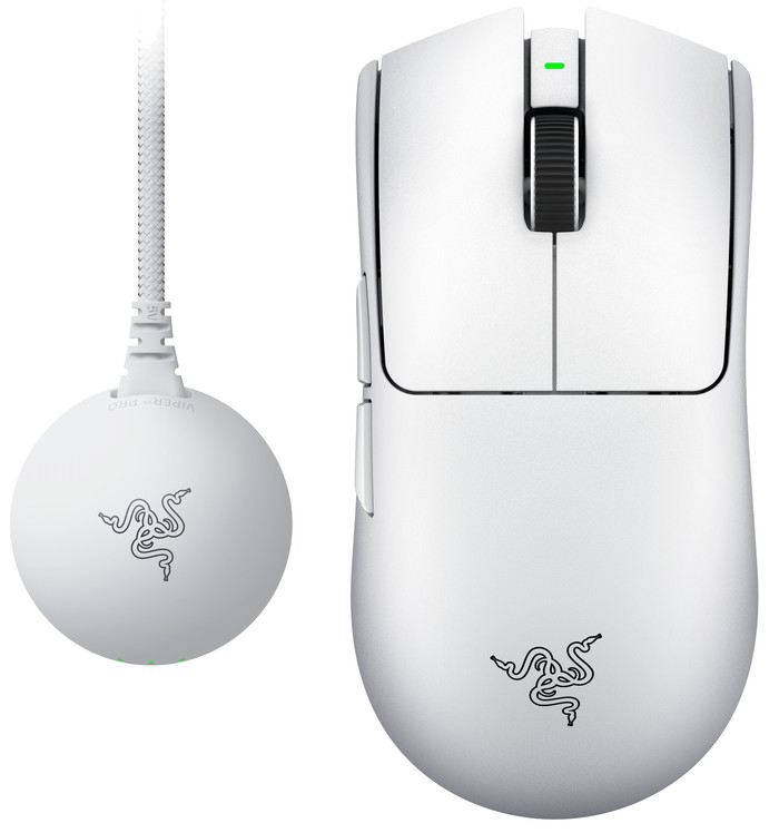 Razer Viper V4 Pro Wireless Gaming Mouse White front