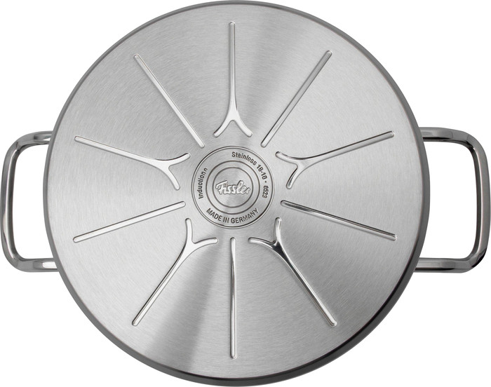 Fissler Original-Profi Collection Topf- und Pfannenset mit Glasdeckeln 5-teilig + Servierpfanne 24 cm unten