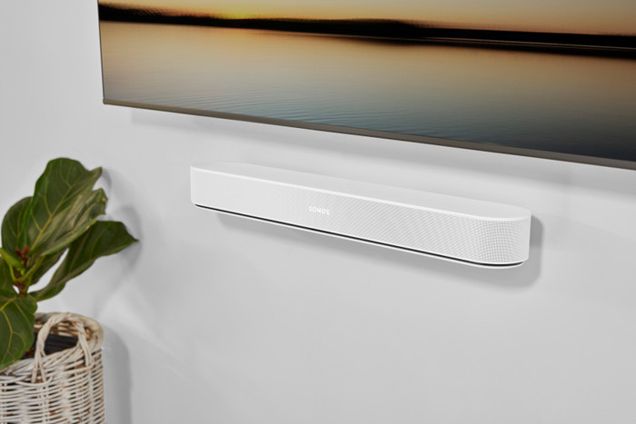 Sonos Beam Gen. 2 Weiß + 2x Era 300 Weiß produkt in gebrauch