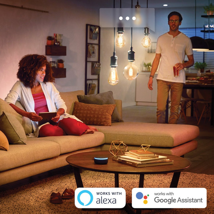 Philips Hue Filamentlampe White Ambiance Edison XL ST72/E27 produkt in gebrauch