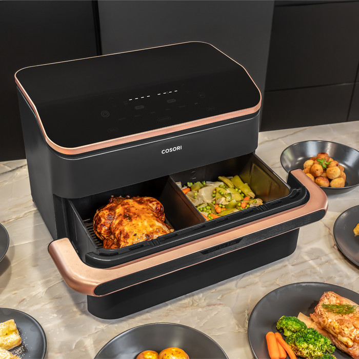 Cosori Dual Blaze Twinfry Ceramic 10 l produkt in gebrauch