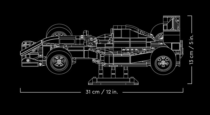 LEGO Icons Williams Racing FW14B mit Nigel Mansell 10353 detail