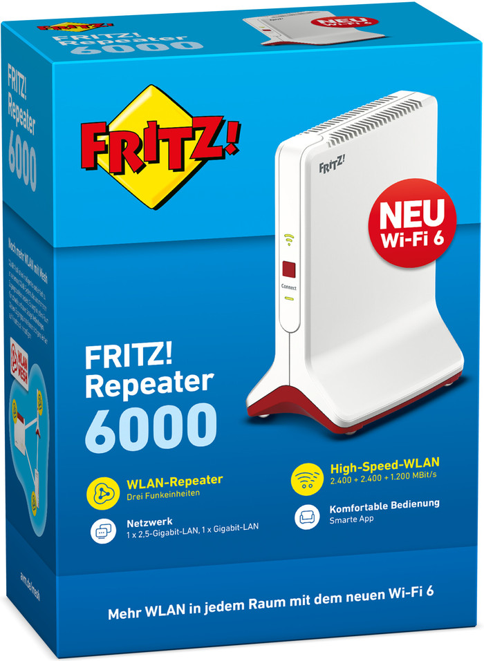 AVM FRITZ!Box 4060 + FRITZ!Repeater 6000 verpackung