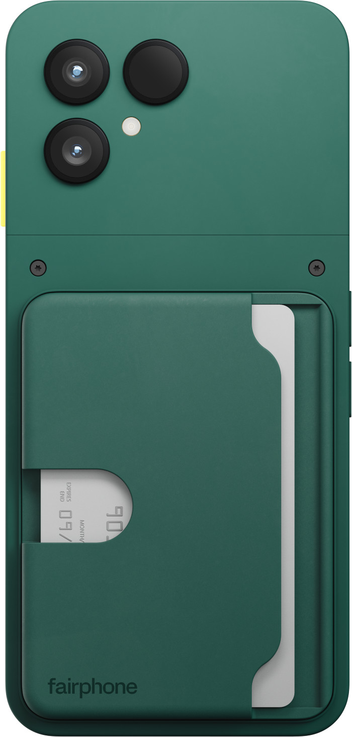 Fairphone Card Wallet for the Fairphone 6 Green product in use