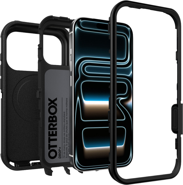 Otterbox Defender iPhone 18 Pro / 17 Pro Full Body Case mit MagSafe Schwarz detail