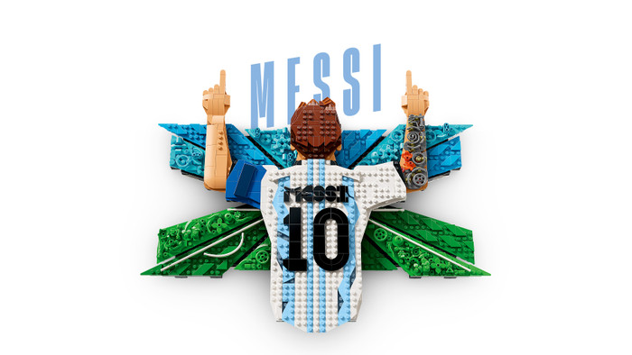 LEGO Editions Lionel Messi Torjubel 43018 detail
