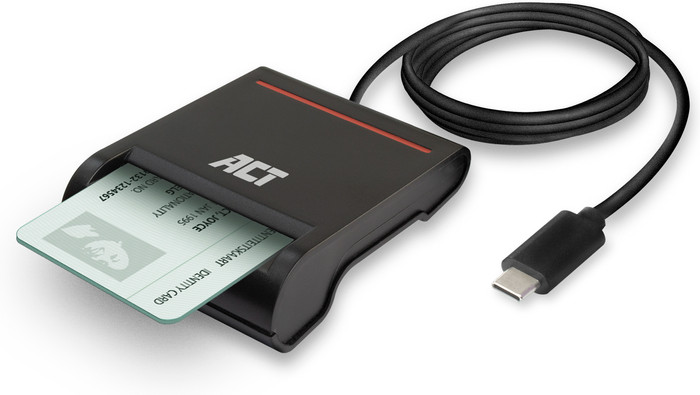 ACT USB-C Smart Card ID Reader front