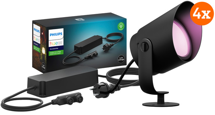 Philips Hue Lily XL Spike Spot Starter Kit White and Color 4-Pack Main Image