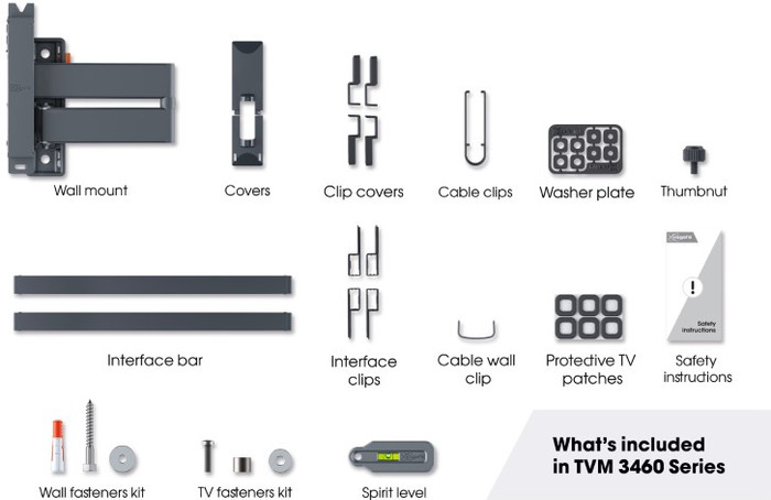 Vogel's Comfort 3465 OLED produkt in gebrauch