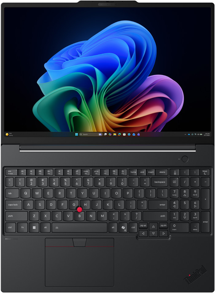 Lenovo ThinkPad T16 Gen 5 (Intel) Copilot+ PC - 21WT005EMH QWERTY oberseite