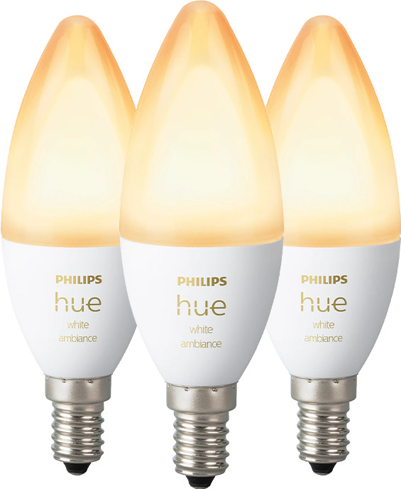 Philips Hue Candle Light White Ambiance E14 3-pack Main Image