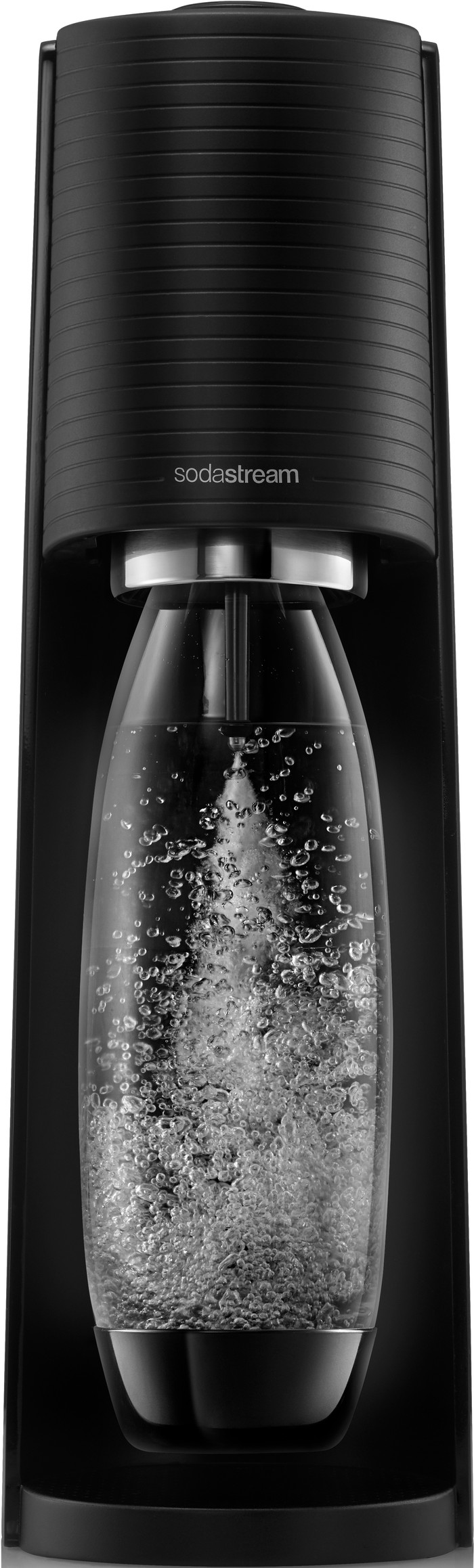 SodaStream TERRA Black + Plastic Bottles 1L 2-pack front