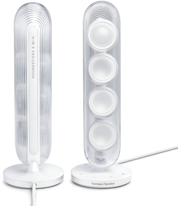 Harman Kardon SoundSticks 5 WLAN Weiß detail