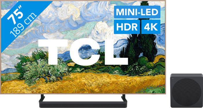 TCL QD Mini-LED 75 Zoll A400 Pro (2026) + TCL A65K Main Image