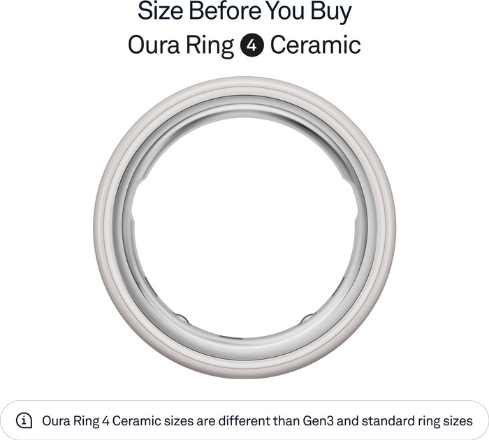 Oura Ring 4 Ceramic Size 4 Cloud visual supplier