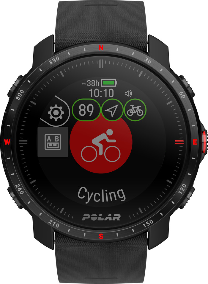 Polar Grit X Pro Schwarz null