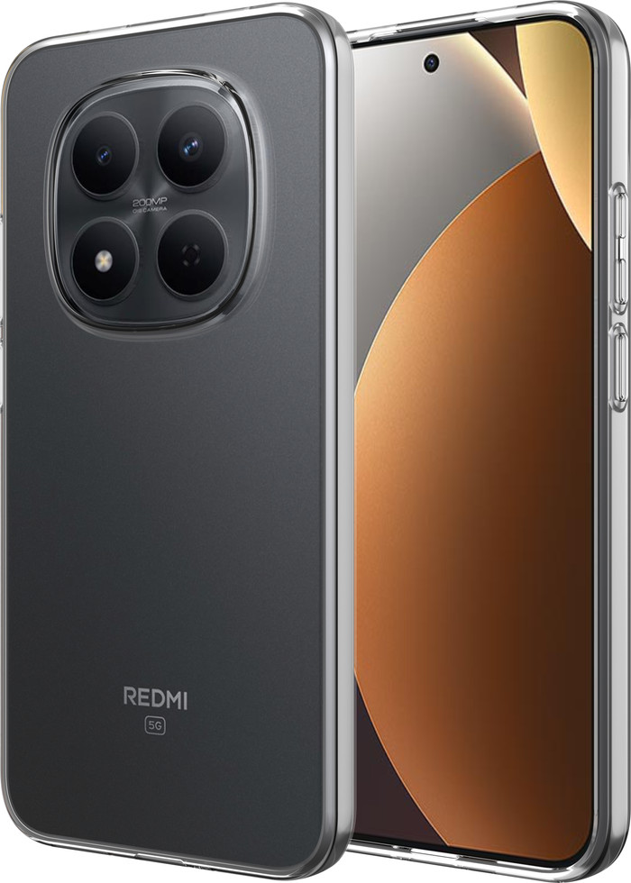 Just in Case Soft Design Xiaomi Redmi Note 15 Pro+ 5G Backcover Transparent vorne