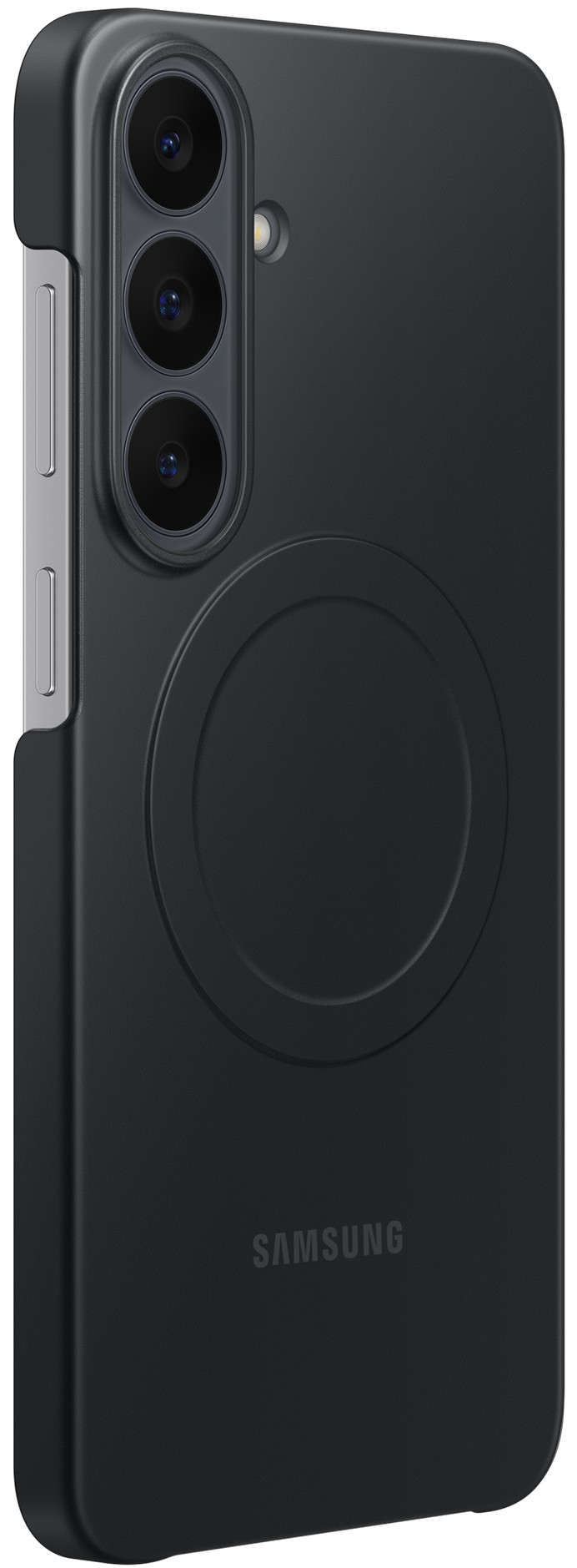 Samsung Galaxy S26 FE Silicone Slim Back Cover with Magnet Black right side