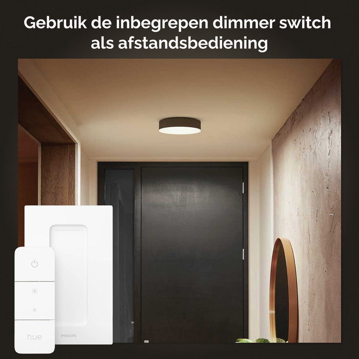 Philips Hue Enrave S Deckenleuchte White Ambiance Schwarz null
