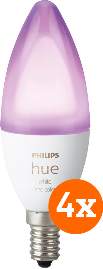 Philips Hue White & Color E14 4er-Pack Main Image
