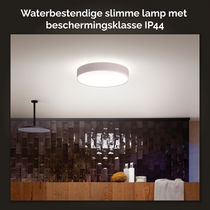 Philips Hue Devere M White Ambiance Bathroom Ceiling Lamp White + Dimmer null