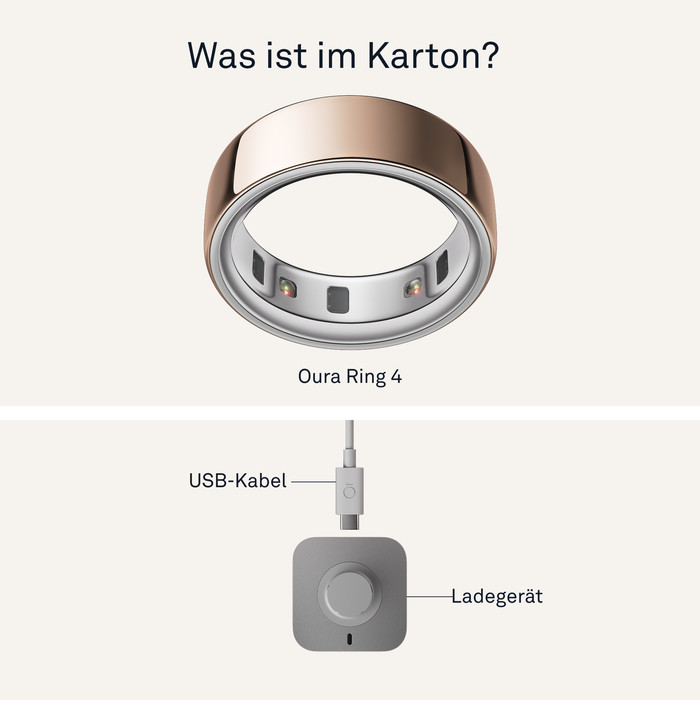 Oura Ring 4 Größe 9 Roségold visueller lieferant