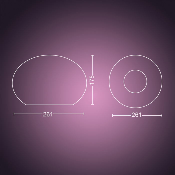 Philips Hue Flourish Tischlampe White & Color Weiß null