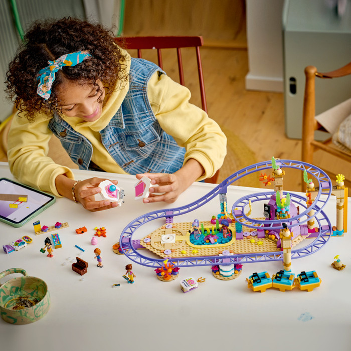 LEGO Friends Mermaid Roller Coaster Ride 42703 product in use